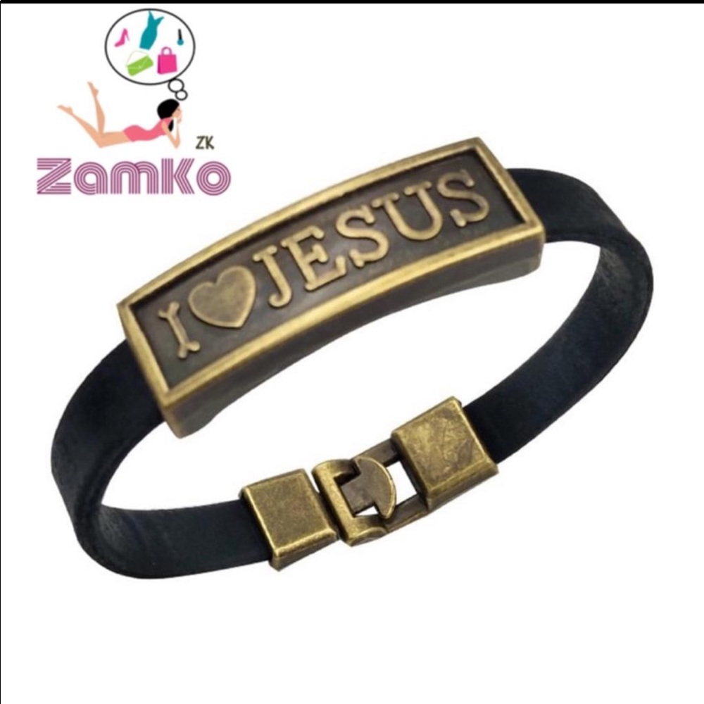 Handmade Leather Cross Leather Bracelet